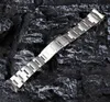 Assistir bandas de alta qualidade 316l Vine Watch Band Strap Men039s 20mm de aço inoxidável Destacamento de seguro de prata para 395m2927720
