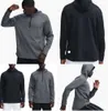 Lu- 372 Men Hoodies Outdoor Pullover Sports Long Sleeve Yoga Wrokout Outfit Mens Loose Jacketsトレーニングフィットネスファッション服34665