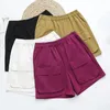 Kvinnor plus size last shorts comfy avslappnad elastisk midja Bermuda kort med fickor 2xl OUC1545 240411