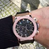 HB Originele Big Bangs Luxury Mens Watch Classic Fusions Aerofusion Black Magic Watches Tourbillon Skelet Dial Designer Watch Men Hoge kwaliteit Relojes Dhgate Nieuw