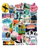 50pcs lot imperméable Hawaii Travel Vacation Stickers Skateboard Trolley Car Refrigerator Graffiti Stickers PVC ROVABLE4165569