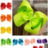 Party Favor 20 Färger Candy Color 8 Inch Baby Ribbon Bow Hairpin Clips Girls Stor Bowknot Barrette Kids Hairbows Hair Accessories D Dheg6