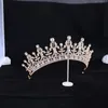 Clips de cheveux Couronne de mariage Tiara Crystal Metal Bridal Jewelry Accessoires Party Party Holiday Birthday Fit for Girls