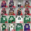 Jerseys de basquete retrô Iverson Rodman McGrady Garnett Malone Mutombo Bibby Hill Stockton Payton Barkley Nash Allen Payton Williams entrega rápida