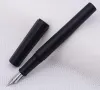 Pennor PenBBS 350 Svart Fountain Pen Aluminiumlegering Anod Octagonal Fine NiB Ink Pen med Gift Case Office Business Writing Set