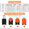 Accessoires 2023 Nieuwe elastische wereldkaart Travel Bagage Beschermende afdekking voor 1832 inch zak koffer trolley covers Case Travel Accessories