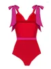 Swing Swing Swing Sling Blocco a colori regolabile 2024 Summer Female One Piece Swimsuit e coprire costume da bagno sexy da spiaggia da spiaggia sexy