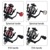 Combo Sougayilang 5.2:1 10004000 Spinning Fishing Reel Aluminum Spool Saltwater Freshwater Spinning Reels Feeder Carp Fishing Reel