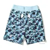 Designer Shorts Womens Shark Trend Camouflage Pattern Fiess Training Sports Loose Breathable Mens Summer Outdoor Beach