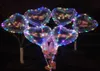 Love Heart Star Shape LED Bobo ballons lumières multicolores ballon transparent lumineux avec bâton pour Noël Festival de mariage de fête 6914437