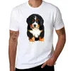 O tanque masculino tampa Bernese Mountain Dog Puppy - super fofo!Camiseta plana de camiseta engraçada camisa branca homens