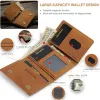 Wallets Men Women Trifold Designer Magnetic Card Wallet Small Vintage Pu Leather Thin Short Purse Slim Credit Bank ID Card Holder Case