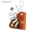 Wallets Marque moderne 100% d'organisateur clé en cuir authentique bricolage Keychain EDC Mini Pocket Car Have