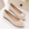 Tanzschuhe Frauen falten Ballett Flats Patent pu LeaThe Ladies Flat Fashion Slates Bowtie 2024