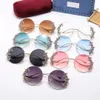 Klasyczna moda błyszcząca dhinestone bez krawędzi okulary przeciwsłoneczne Kobiety luksusowa marka vintage słoneczne okulary damskie okulary gafas de sol z pudełkiem