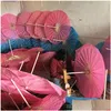 Paraplyer kinesiska colorf paraply kina traditionell dansfärg parasol japanska siden rekvisita droppleverans hem trädgård hushåll sundr dhaic