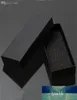 Boîte-cadeau Black Boîte en noir mat de boucle clé Emballage de boulettes en carton Boîtes de bijoux en carton avec boîtes à tampons à éponge en mousse pour 7837218