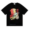 Designer T -shirts Rhude Fashion Clothing Tees Hip Hop Beauty Visie Zonder plezier Joyride Print zomer ronde nek losse t -shirt heren streetwear tops