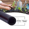 Rega do jardim 4/7mm Mangueira PVC Micro Irrigation Tubs 1/4 Tubulação Tubo de sprinkler de irrigação Tubing para estufa Bonsai 240410