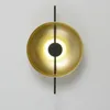 Wall Lamps Modern Led Interior Sconces Nordic Gold Black Round Wrought Iron Living Room Bedroom Bedside Lamp Stairs Aisle Lights