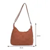 Bolsas de moda bolso cruzado femenino embrague suave bolso de hombro acolchado oxford niña bolso hobo bolso de compra de color sólido