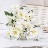 Decorative Flowers Artificial Crabapple Faux Begonia Flower Branch With Stem For Home Wedding Party Decor Floral