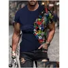 Mens camisetas t-shirt estampas de mão de mão de mão curta designer de manga curta verde azul cinza diário diariamente casual grande e alto verão engraçado t shi dhiel