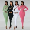 Summer Dress for Women 2024 Beach One Piece Korean Style Sexig Slim Fit Buttock Cover Up Nightclub Wear Solid Polyester May