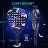 Ianoni Padel Racket炭素繊維表面EVAメモリFlex Foam Core Tennis Racquets LightWeight 240411