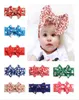 Baby Girl Imprimé Band Band Bandage Bandle Toddler Headwraps Christmas Nouveau-Born