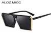 ALOZ MICC FEMMES OUVERSE SQUAGE SALLES SORMES Men Femmes 2019 Brand Designer Fashion Sun Glassements Femmes Vintage Shades UV400 A0708427416