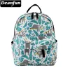 Zaini Deanfun Mini zaini per ragazze da stampa 3D Slaccucina Swanky Turtle Leaf School Borse Teenagers Mnsb6