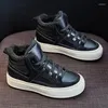 Casual Shoes RYAMAG High Top Cotton Women's Winter 2024 Versatile Plush Insulated Non-slip Platform Sneakers