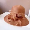 Chapeaux à bord large de style français de style français fait à la main