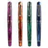 Pens Majohn M800 New Acrylic Fountain Pen No.6 Bock Iridium F Nib 0.5mm Pen with Pen Case Luxury Writing Gift Pen Set Office Supplies