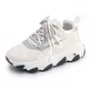 Fitnessschuhe 2024 Frauen Sneakers Chunky Designer grün atmungsaktiven alten Vater Tennis weibliche lässige vulkanische Frau