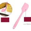 Ferramenta de bolo de silicone silica 5pcs/conjunto gel espátula raspador escova de óleo alimento tingo de ovo batedor de bolo de decoração caneta rosa assado th1228 s