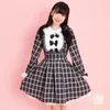 Casual Dresses Spring And Autumn Bow Embroidery Stitching Long Sleeve Dress Mine Series Mass-Produced Sweet Doll Collar Women