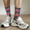 Herrstrumpor vintage Urban Street Graffiti Style Art unisex sömlös tryckt Crazy Crew Sock Gift