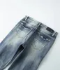 メンズジーンズデザイナージーンズAMジーンズ8812高品質のファッションパッチワークリッピングレギンス28-40