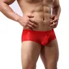 Underpants YUFEIDA Mens Underwear Boxer Shorts Low Waist U Convex Pouch Lace Boxers Trunks Sexy Men Cueca Masculina Panties