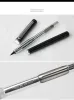 أقلام 1 PCS Hero 3266 Metal Thin Fountain Pens مجموعة Fine Nib Silver Trim 360 درجة الحبر المدنية المكتبية.