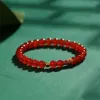 geomancy accessory Natural Red Jade Chalcedony DIY Design Women's Handmade Hand Wearing Koi Bracelet with Large Quantity and Superior Quality