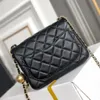 Projektantka siodłowa torba Tote Channelism Little Golden Ball na ramieniu Crossbody Bag Modna torba na torbę dla owczej skóry