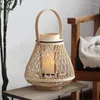 Candle Holders European Creative Bird Cage Wooden Candlestick Holder Mould Wedding Garden Living Room Decoration