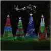 Decorazioni natalizie 110V-240 V Tappo di Lightshow Animate Alimina Luce Light String Lights IP44 per la consegna a goccia DH02V