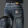 Мужские джинсы Дизайнер 2023 Новый светлый роскошный корейский издание толстое упругое бренд бренд B -брюки Hvnq
