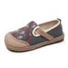 летние женщины повседневная обувь Canvas Gai Vintage Black Pink Black Blue Flats Outdoor Season Casual Shoes Size36-40