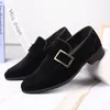 Chaussures habillées EST BUSINES CASSORATIONS POUR MEN SLIP sur des mots de mariage de fête de créateurs Big Taille 47 48 Office Work Mâle