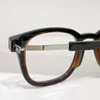 Okulary przeciwsłoneczne Ramki 2024 Przyjazd kwadratowy kwadrat przezroczyste szare szklanki dla mężczyzn i kobiet ręcznie rzemieślniczy super lekki octan okularów